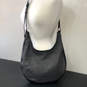 New Limited Edition Micro Studded Rhea Michael Kors Black Leather crossbody!